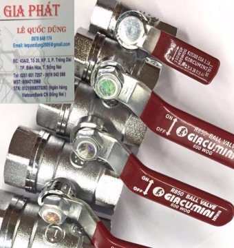 VAN BI GIACUMINI 42MM, VAN GẠT GIACUMINI 42MM, VAN GIACUMINI 42MM